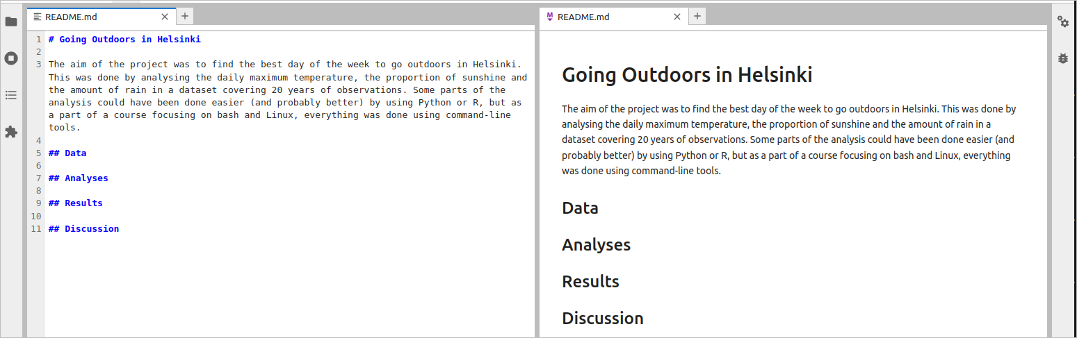 Initial Readme file