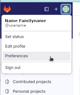 Adding an ssh key to a UH GitLab project