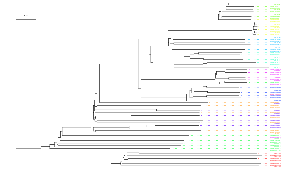 Clustering tree with large data.
