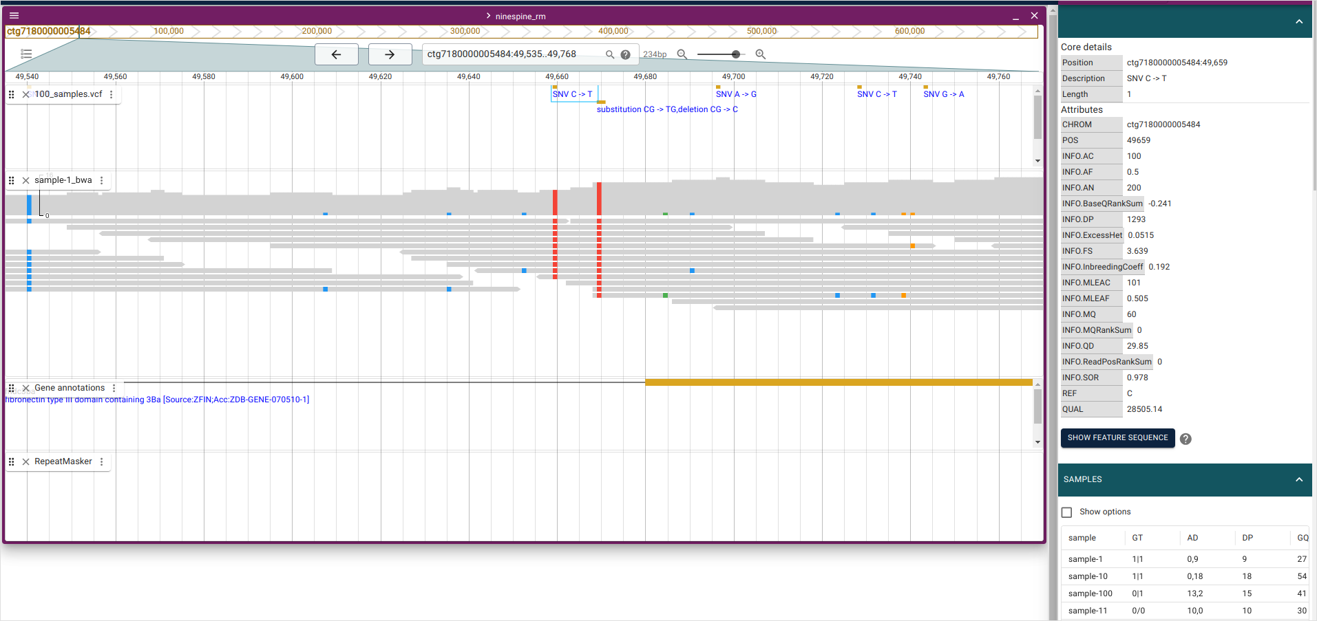 BAM and VCF files.